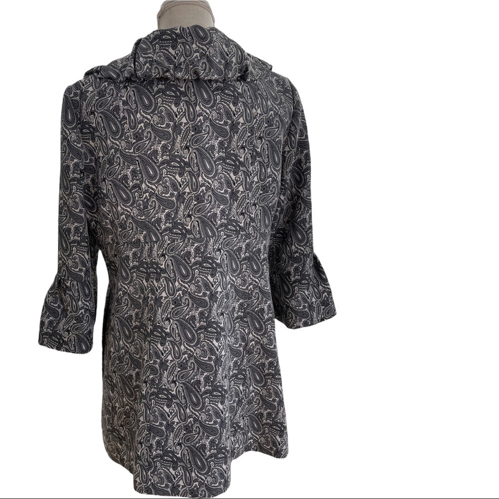 BOHO CHIC grey button DOWN COAT - Picture 8 of 16